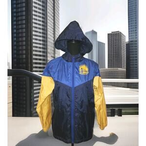 NBA Team Apparel Golden State Warriors Windbreaker Jacket YOUTH Large 14-16
